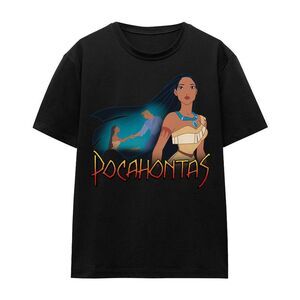Pocahontas Unisex Adult John Smith Canoe T-Shirt / Black